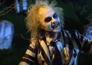 A still of Michael Keaton as Beetlejuice in the 1988 film Beetlejuice.